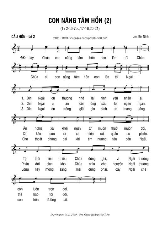 Thánh Vịnh 24, Con Nâng Tâm Hồn 2