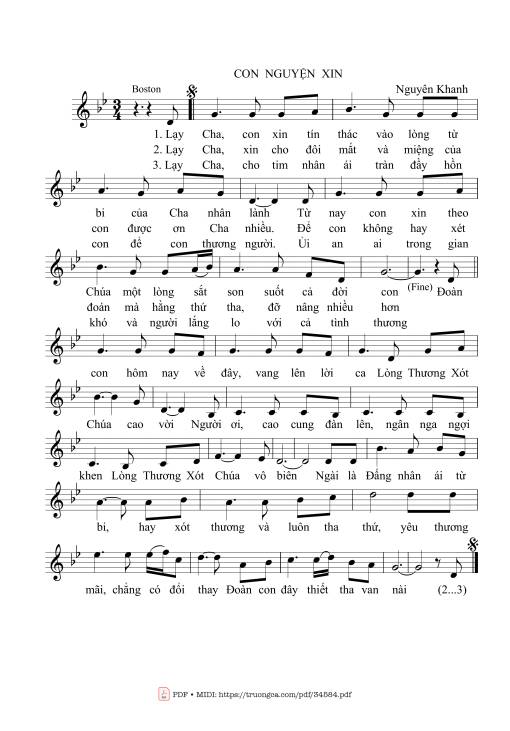 Con nguyện xin - Nguyên Khanh