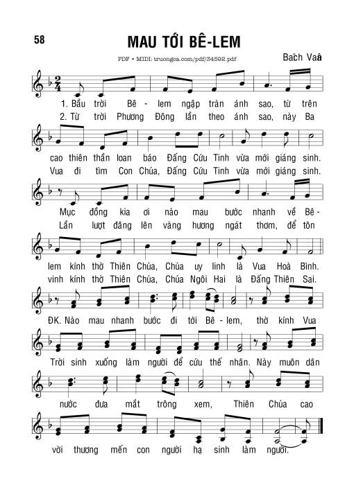 Mau Tới Bêlem - Bạch Vân