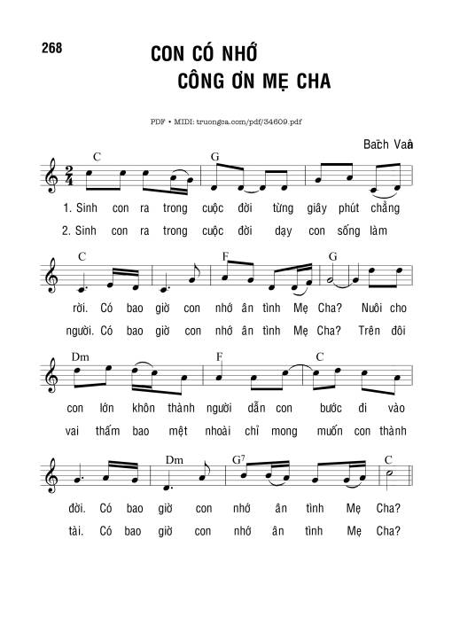 Con Có Nhớ Công Ơn Mẹ Cha