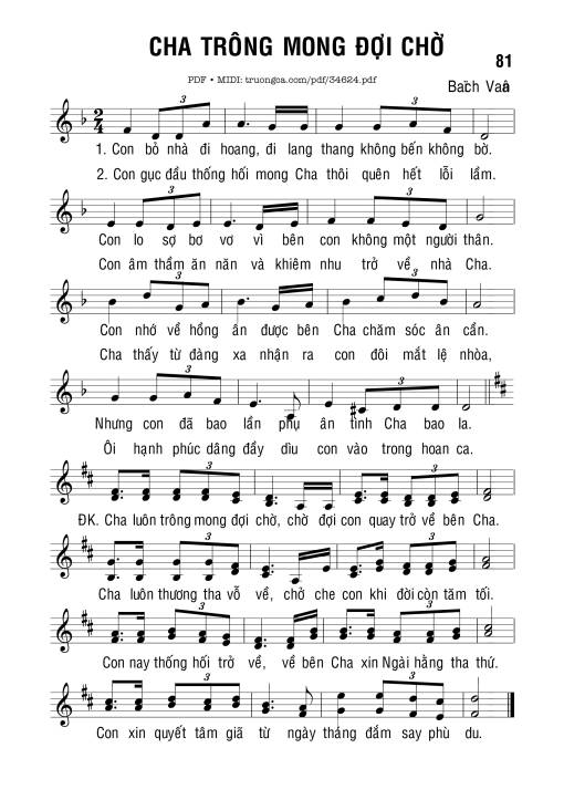 Cha Trông Mong Đợi Chờ