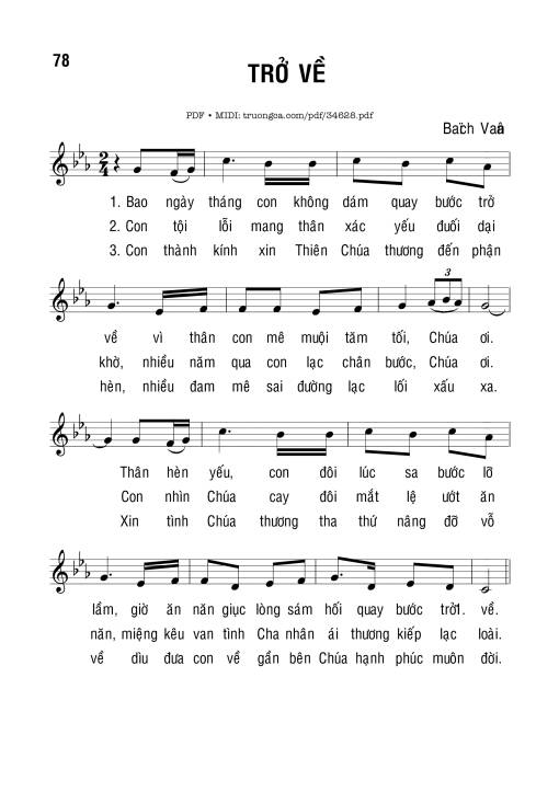 Trở Về - Bạch Vân