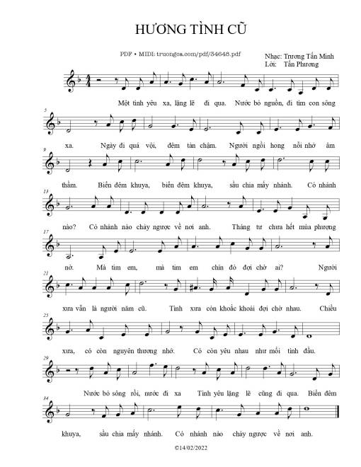 Hương tình cũ - Trương Tấn Minh