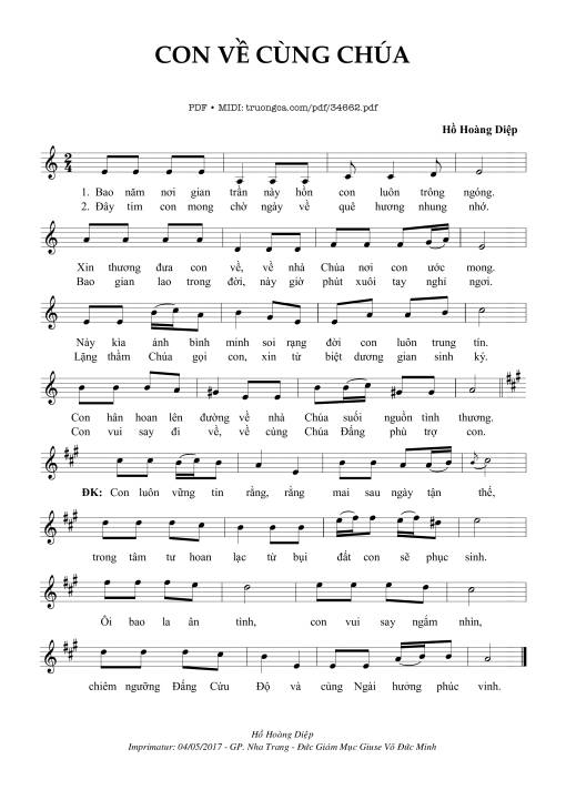 Con Về Cùng Chúa