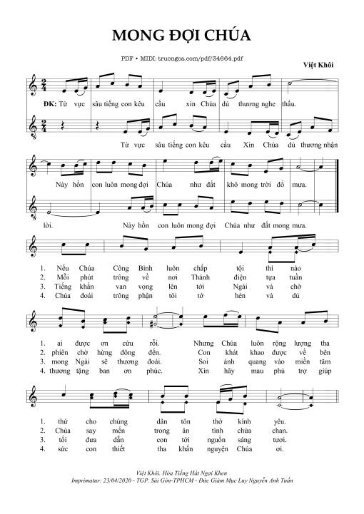 Mong Đợi Chúa - Việt Khôi