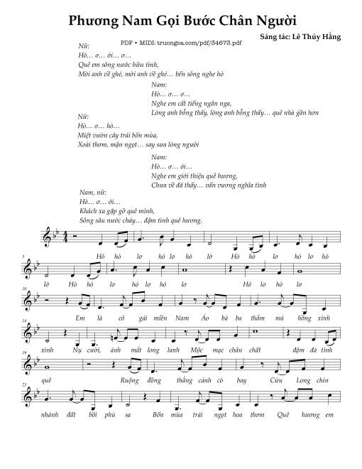 Phương Nam gọi bước chân người