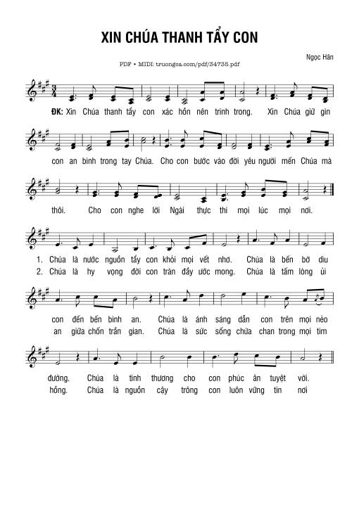 Xin Chúa Thanh Tẩy Con