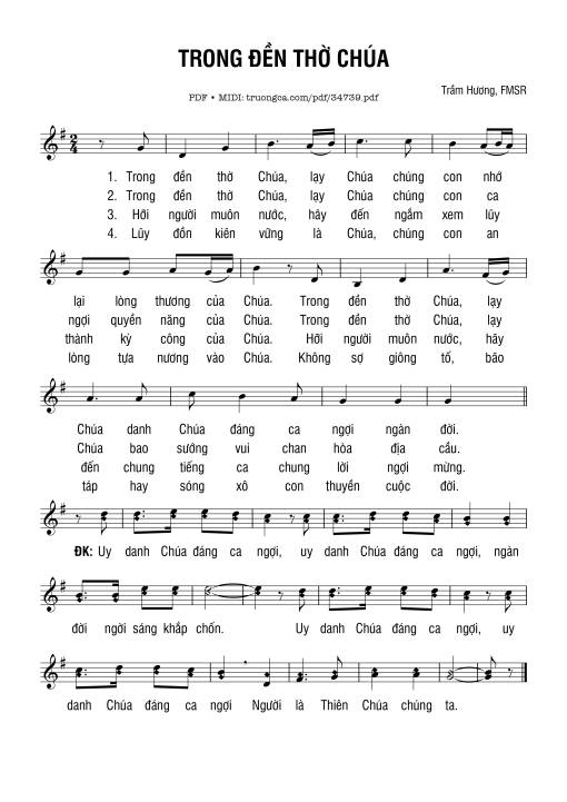 Trong Đền Thánh Chúa