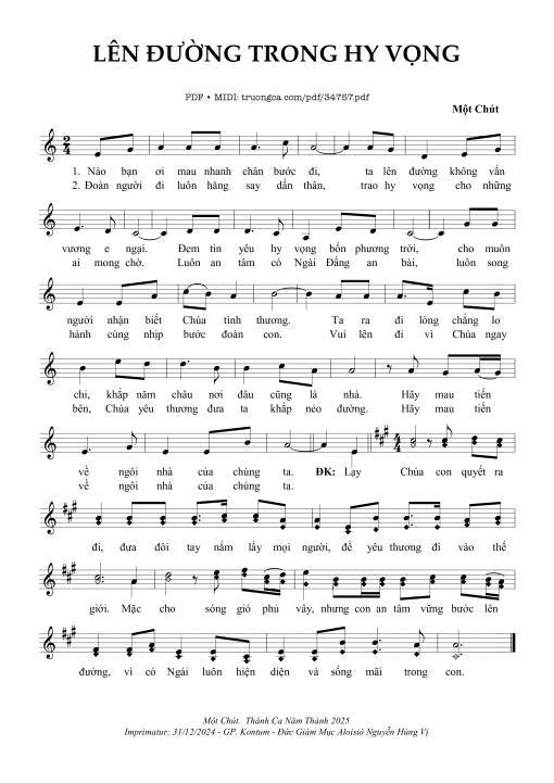 Lên Đường Trong Hy Vọng