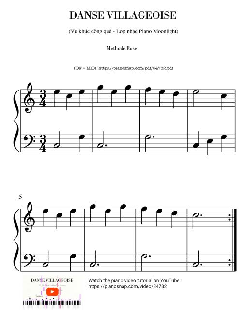 Danse Villageoise - Methode Rose