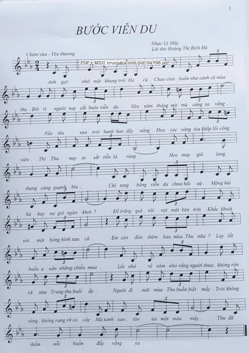 Bước viễn du - Lê Máy