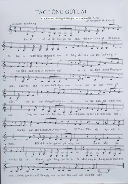 Tấc lòng gửi lại