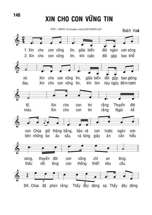 Xin Cho Con Vững Tin