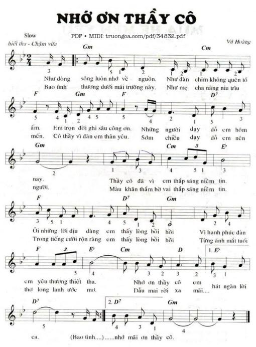 Nhớ Ơn Thầy Cô