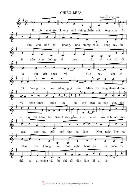 Chiều mưa - Nguyễn Trung Nhi