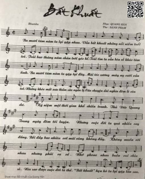 Bất khuất - Quang Hân