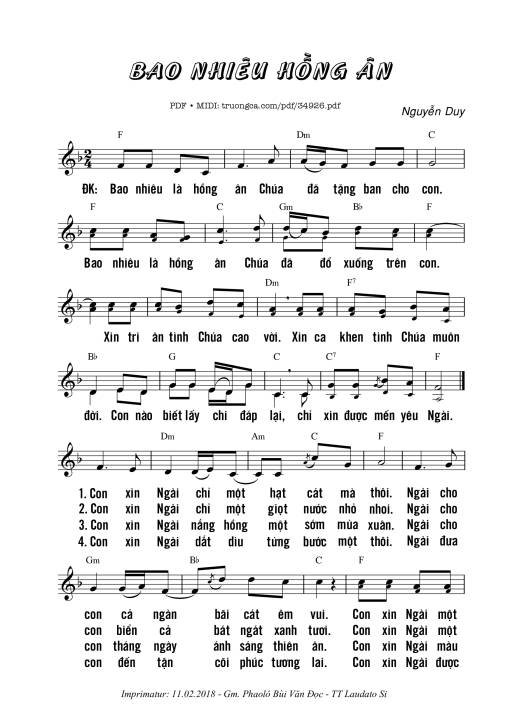 Bao Nhiêu Là Hồng Ân