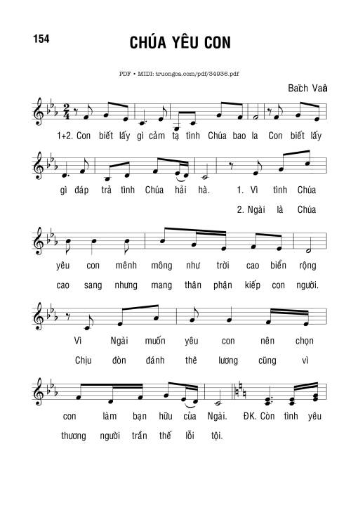 Chúa Yêu Con - Bạch Vân