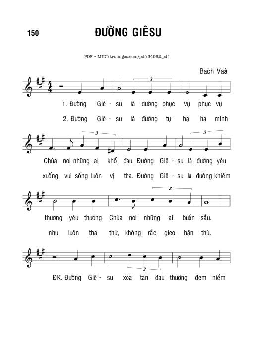 Đường Giêsu - Bạch Vân