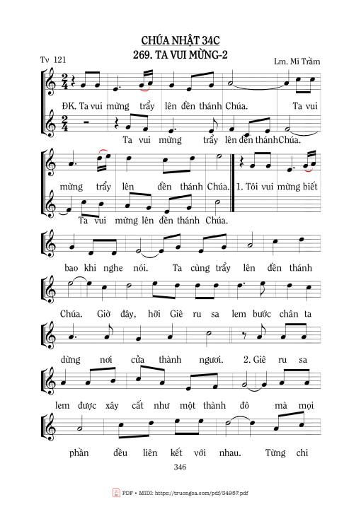 Thánh Vịnh 121, Ta Vui Mừng 2