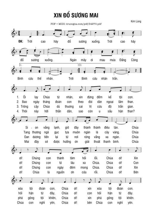 Xin Đổ Sương Mai