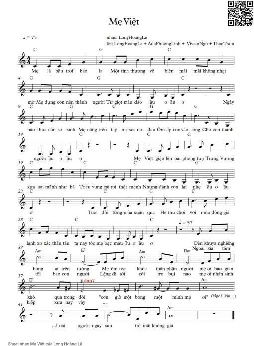 Mẹ Việt - Long Hoàng Lê