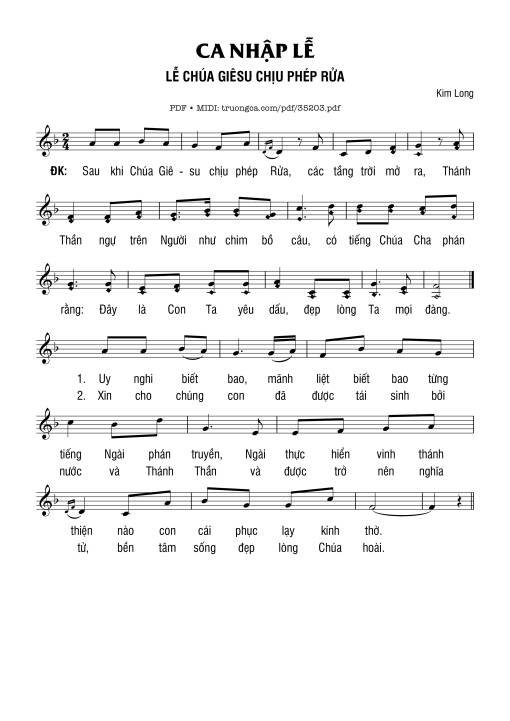 Ca Nhập Lễ-Lễ Chúa Giêsu Chịu Phép Rửa