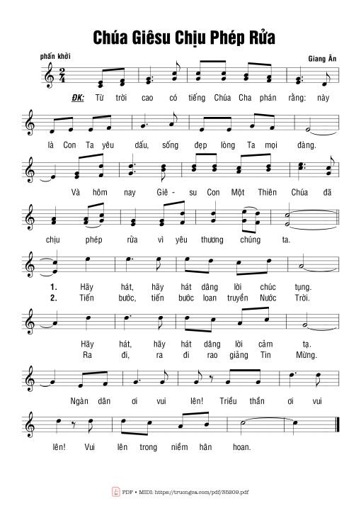 Chúa Giêsu Chịu Phép Rửa