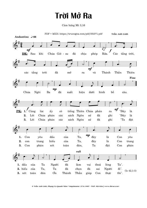 Trời Mở Ra - Trần Anh Linh