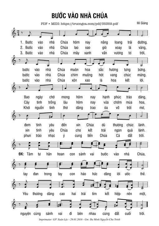 Bước Vào Nhà Chúa