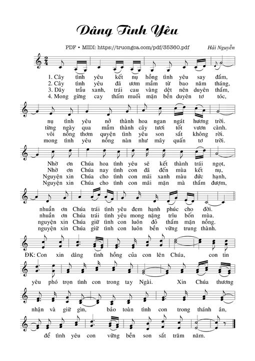 Dâng Tình Yêu - Hải Nguyễn