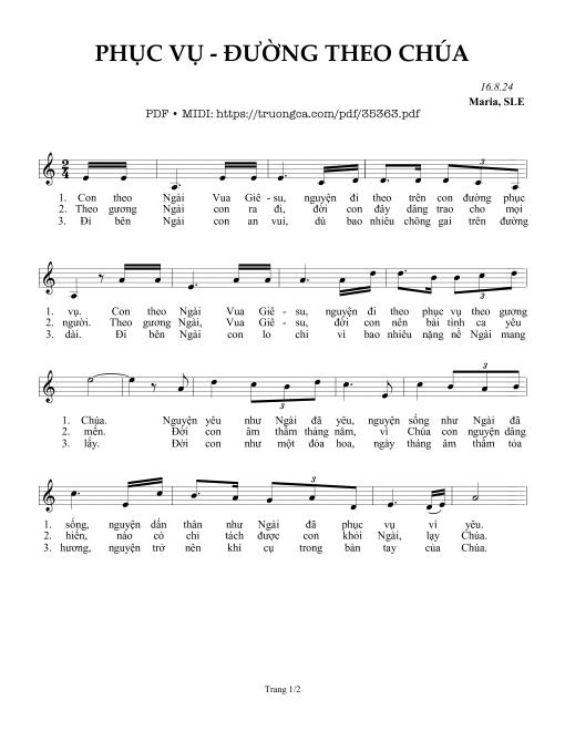 Phục Vụ Đường Theo Chúa