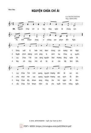 Nguyện Chúa Chí Ái