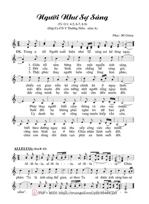 Thánh Vịnh 111, Người Như Sự Sáng