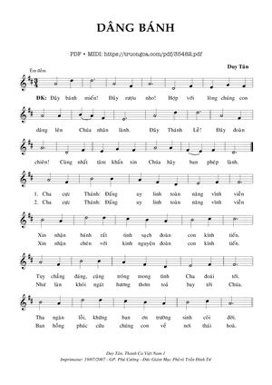 Dâng Bánh - Duy Tân