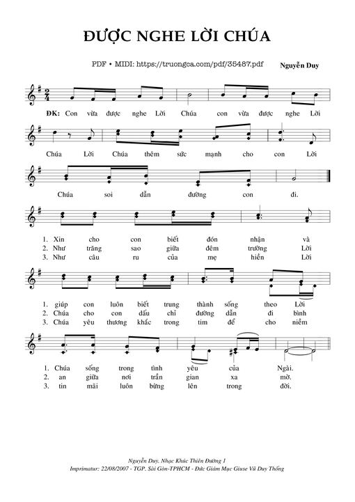 Được Nghe Lời Chúa