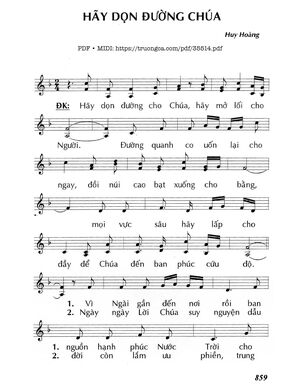 Hãy Dọn Đường Chúa - Lm