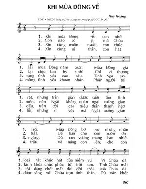 Khi Mùa Đông Về - Lm