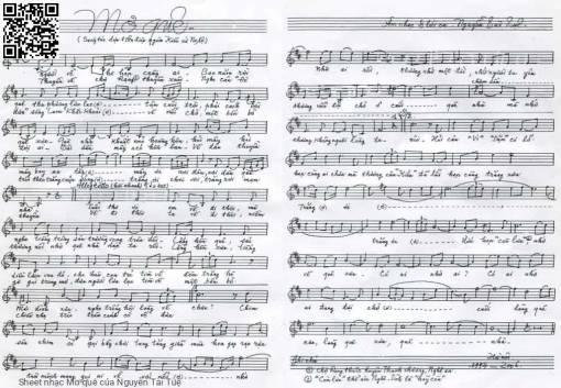 Sheet nhạc PDF bài Mơ quê - Nguyễn Tài Tuệ