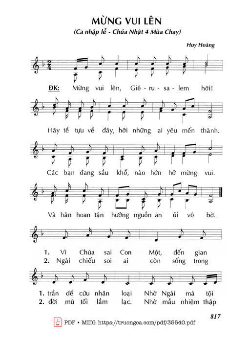 Mừng Vui Lên - Lm