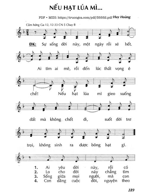 Nếu Hạt Lúa Mì