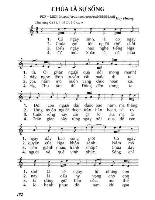 Chúa Là Sự Sống - Lm