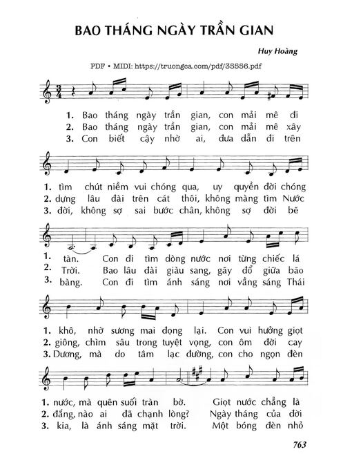 Bao Tháng Ngày Trần Gian - Lm