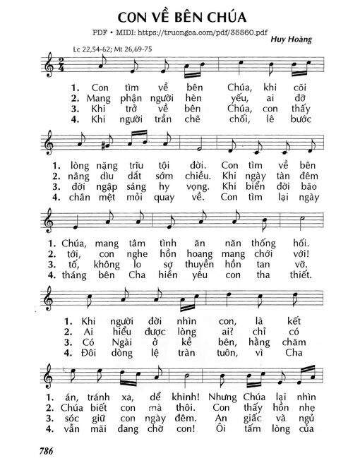 Con Về Bên Chúa - Lm