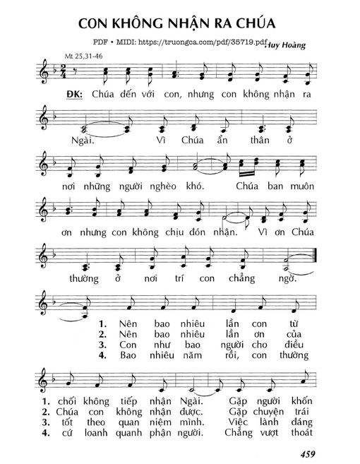 Con Không Nhận Ra Chúa