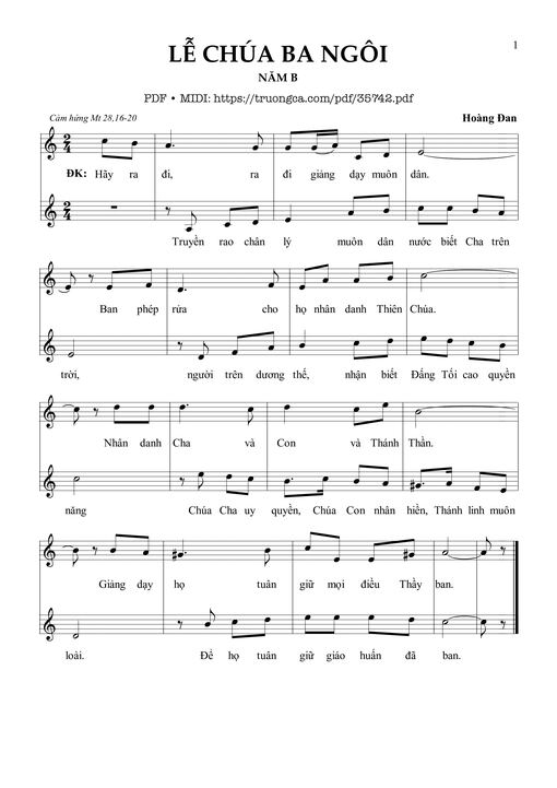 Lễ Chúa Ba Ngôi Năm B