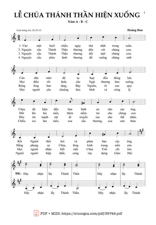 Lễ Chúa Thánh Thần Hiện Xuống