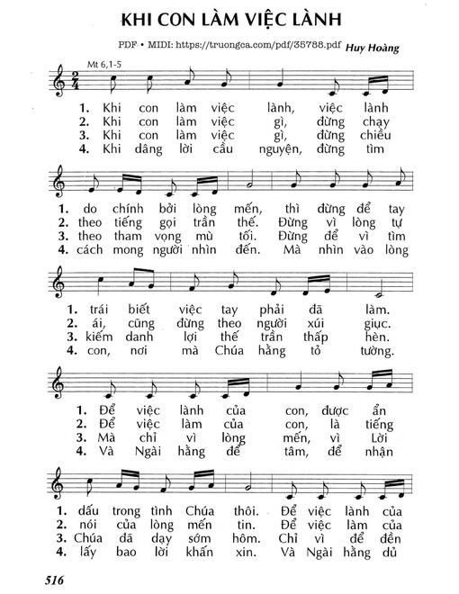 Khi Con Làm Việc Lành