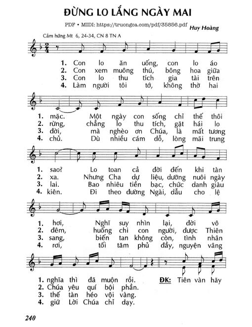 Đừng Lo Lắng Ngày Mai (Cn8 Tna)