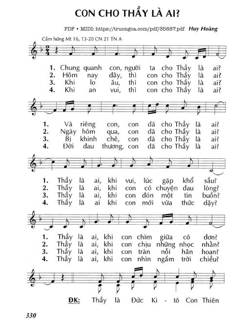 Con Cho Thầy Là Ai? (Cn21 Tna)